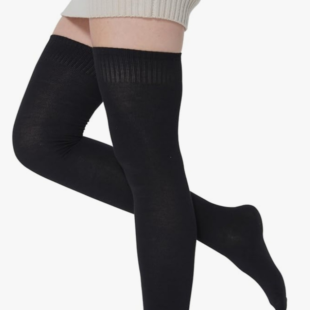 Over-the-Knee Socks Khakia